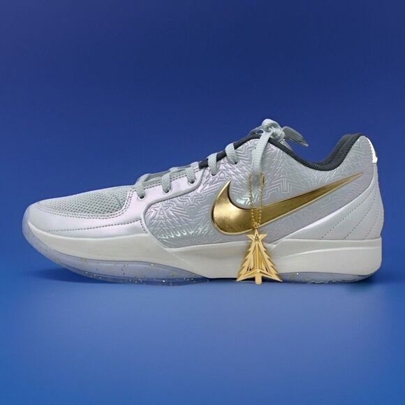 Nike Ja 2 Men\'s Size 12.5 Light Silver Metallic Gold FV6070-002 Christmas Tree main image 6
